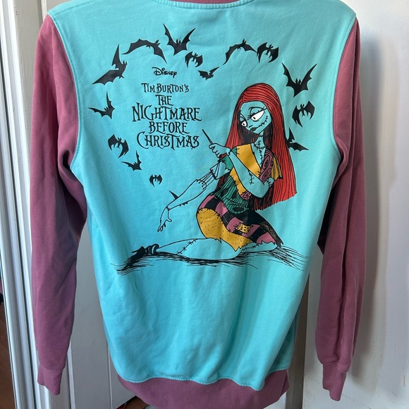 Disney Sweaters - Disney The Nightmare Before Christmas Women's Sweater - Teal and Maroon